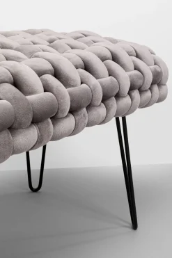 KARE Design Panca Weave grigio 128cm - KARE></noscript> Panche
