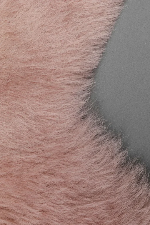 KARE Design Pelle di agnello Heidi rosa 85x65cm - KARE> Tappeti