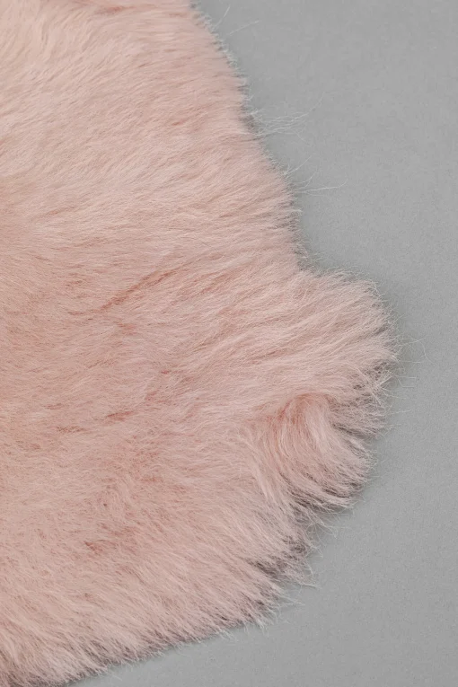 KARE Design Pelle di agnello Heidi rosa 85x65cm - KARE> Tappeti