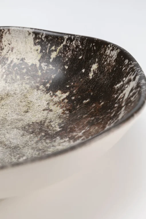 KARE Design Piatto fondo Savannah marrone/grigio opaco Ø20cm - KARE> Piatto