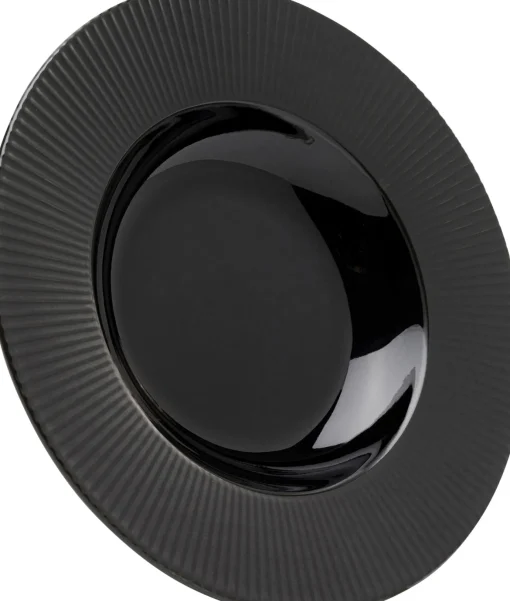 KARE Design Piatto Profondo Nero Classico Ø24cm - KARE> Stoviglie|Piatto