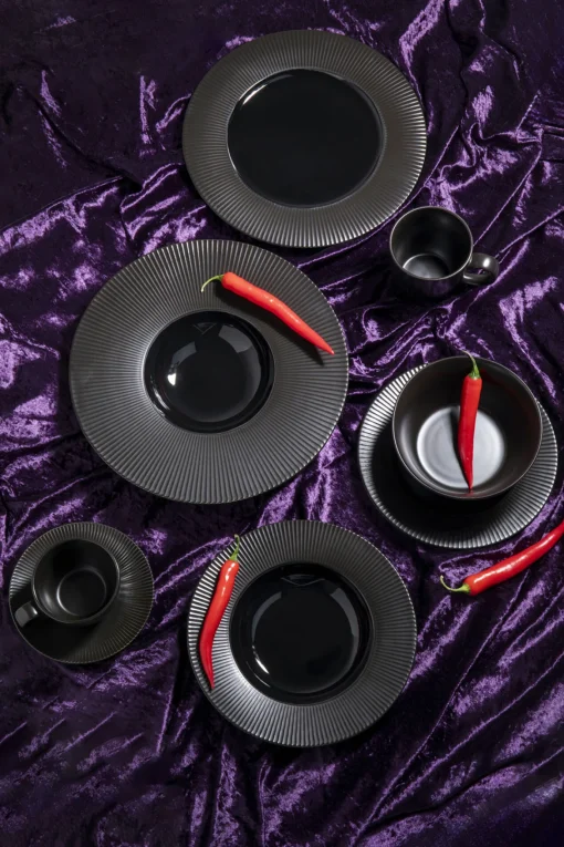 KARE Design Piatto Profondo Nero Classico Ø24cm - KARE> Stoviglie|Piatto