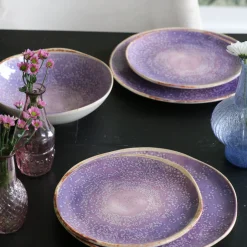 KARE Design Piatto Shirley viola Ø21cm - KARE> Stoviglie|Piatto