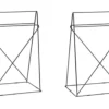 KARE Design Piedi da tavolo Polar ( (set /2) nero 31x49cm - KARE> Scrivanie
