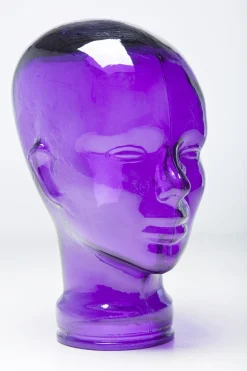 KARE Design Poggia cuffia a forma di testa trasparente 29cm - KARE></noscript> Statuette Decorative