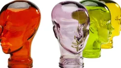 KARE Design Poggia cuffia a forma di testa trasparente 29cm - KARE></noscript> Statuette Decorative
