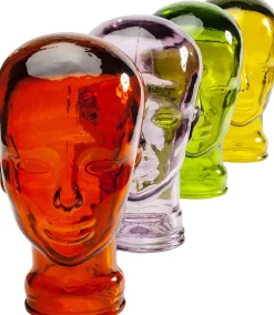 KARE Design Poggia cuffia a forma di testa trasparente 29cm - KARE></noscript> Statuette Decorative