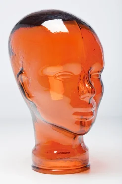 KARE Design Poggia cuffia a forma di testa trasparente 29cm - KARE></noscript> Statuette Decorative