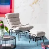 KARE Design Poltrona + sgabello Vienna Swing Beige - KARE> Poltrone