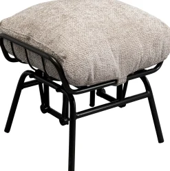 KARE Design Poltrona + sgabello Vienna Swing Beige - KARE></noscript> Poltrone
