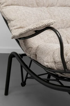 KARE Design Poltrona + sgabello Vienna Swing Beige - KARE></noscript> Poltrone