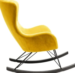 KARE Design Poltrona a dondolo Oslo giallo - KARE></noscript> Poltrone