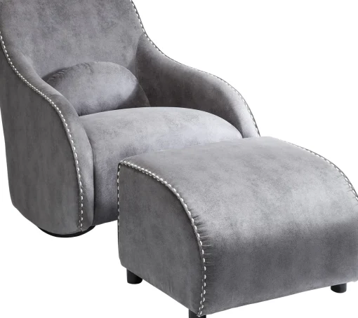 KARE Design POLTRONA A DONDOLO SWING RITMO VINTAGE GRIGIO - KARE> Poltrone
