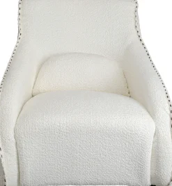 KARE Design Poltrona a dondolo Swing Ritmo Boucle crema - KARE> Poltrone