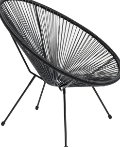 KARE Design POLTRONA ACAPULCO NERO - KARE></noscript> Poltrone