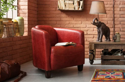 KARE Design Poltrona Cigar Lounge rossa - KARE> Poltrone