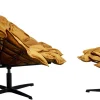 KARE Design Poltrona Girevole + Poggiapiedi Blossom - KARE> Poltrone
