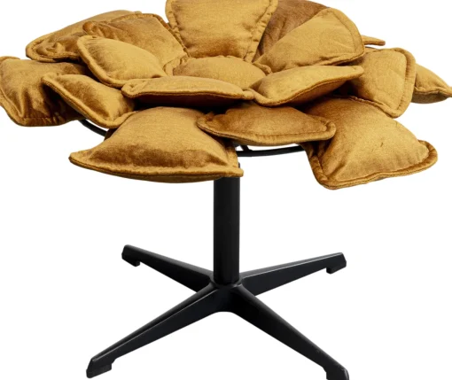 KARE Design Poltrona Girevole + Poggiapiedi Blossom - KARE> Poltrone
