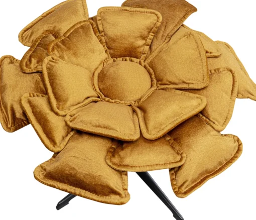 KARE Design Poltrona Girevole + Poggiapiedi Blossom - KARE> Poltrone