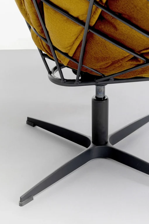 KARE Design Poltrona Girevole + Poggiapiedi Blossom - KARE> Poltrone