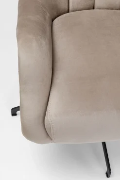 KARE Design Poltrona girevole Bellissima velluto beige - KARE></noscript> Poltrone