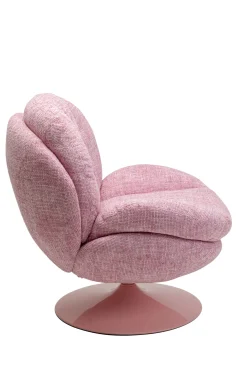 KARE Design Poltrona girevole Cosy Pink - KARE> Poltrone