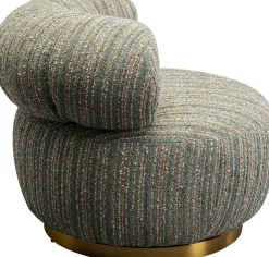 KARE Design Poltrona girevole Couture Strisce Blu - KARE> Poltrone