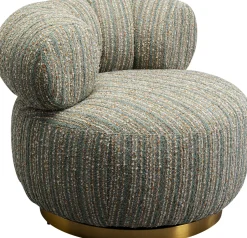 KARE Design Poltrona girevole Couture Strisce Blu - KARE></noscript> Poltrone