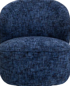 KARE Design Poltrona girevole Ellie blau - KARE> Poltrone