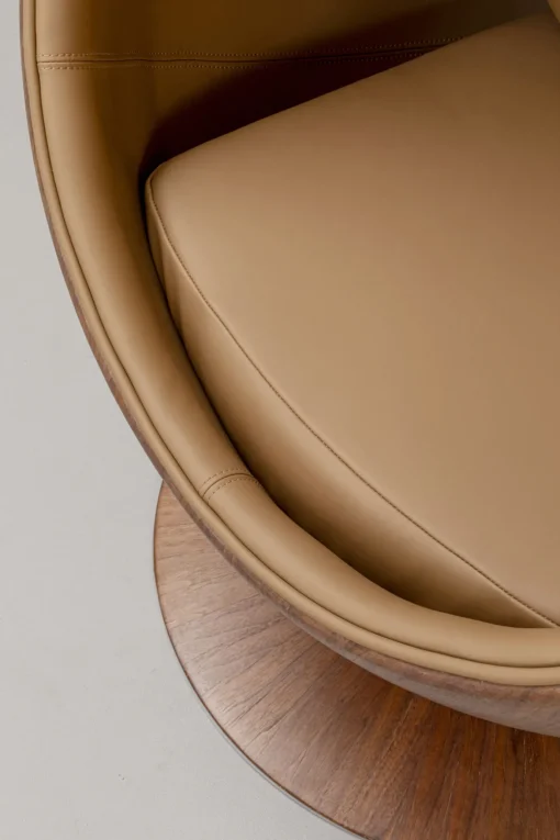 KARE Design Poltrona girevole Eye Ball noce - KARE> Poltrone
