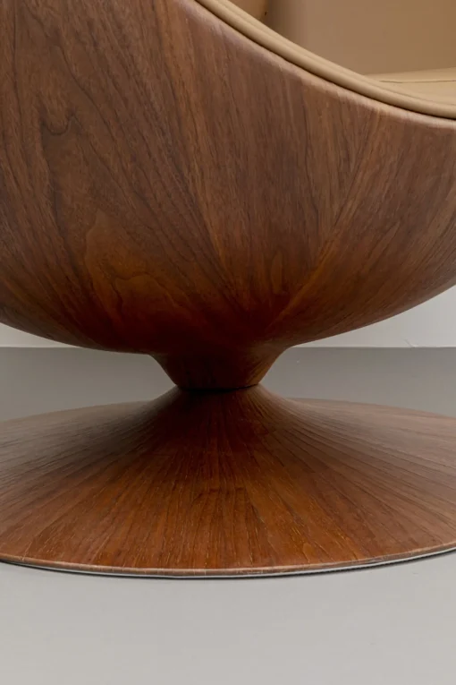 KARE Design Poltrona girevole Eye Ball noce - KARE> Poltrone