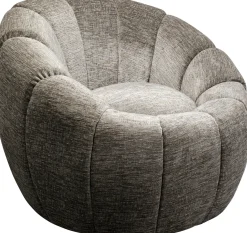 KARE Design Poltrona girevole Fiori Grigio - KARE></noscript> Poltrone