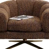 KARE Design Poltrona girevole Janno Marrone - KARE> Poltrone
