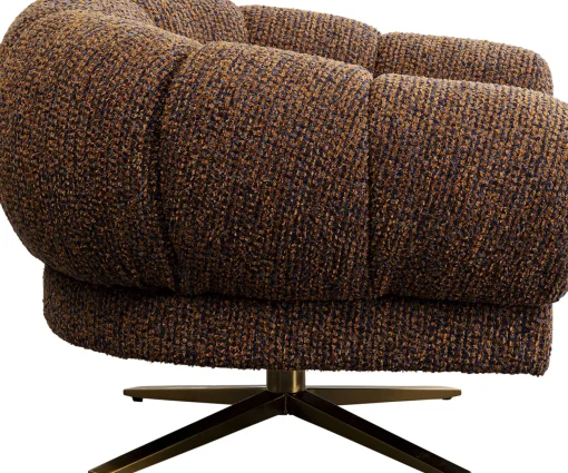 KARE Design Poltrona girevole Janno Marrone - KARE> Poltrone