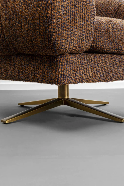KARE Design Poltrona girevole Janno Marrone - KARE> Poltrone