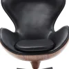 KARE Design Poltrona Girevole Lounge Nero/Noce - KARE> Poltrone