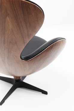 KARE Design Poltrona Girevole Lounge Nero/Noce - KARE></noscript> Poltrone
