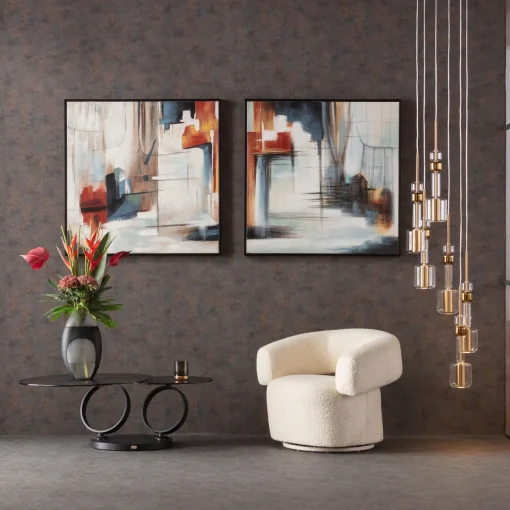 KARE Design Poltrona girevole Maye crema - KARE> Poltrone