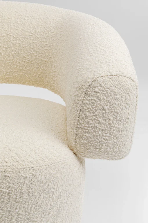 KARE Design Poltrona girevole Maye crema - KARE> Poltrone