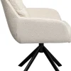 KARE Design Poltrona girevole Molly beige - KARE> Sedie