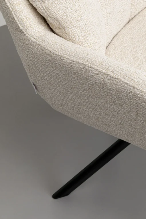 KARE Design Poltrona girevole Molly beige - KARE> Sedie