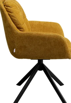 KARE Design Poltrona girevole Molly giallo - KARE> Sedie