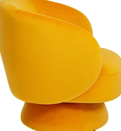 KARE Design Poltrona girevole Orion giallo - KARE> Poltrone