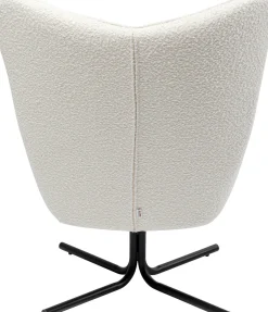 KARE Design Poltrona girevole Oscar Boucle crema - KARE></noscript> Poltrone