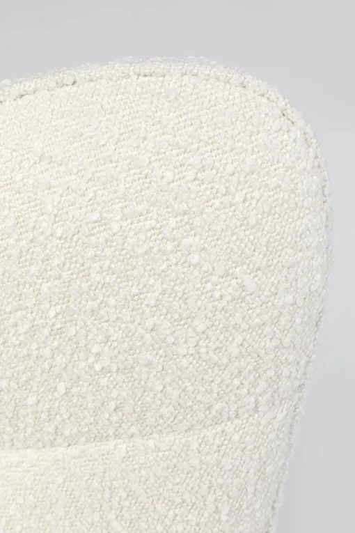 KARE Design Poltrona girevole Oscar Boucle crema - KARE> Poltrone