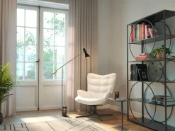 KARE Design Poltrona girevole Oscar Boucle crema - KARE></noscript> Poltrone