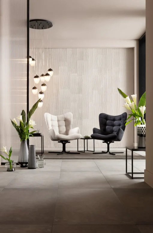 KARE Design Poltrona girevole Oscar crema - KARE> Poltrone