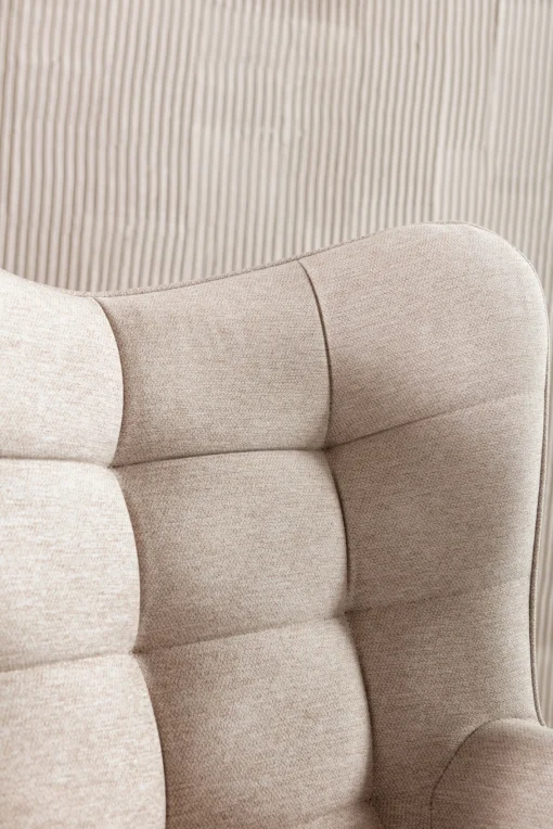 KARE Design Poltrona girevole Oscar crema - KARE> Poltrone