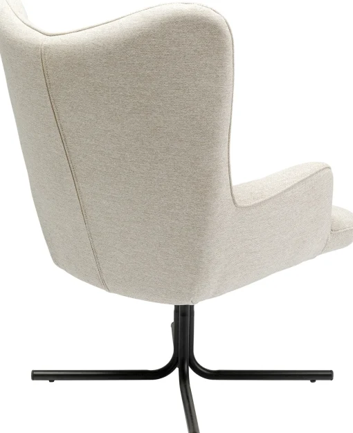KARE Design Poltrona girevole Oscar crema - KARE> Poltrone