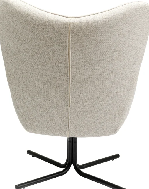 KARE Design Poltrona girevole Oscar crema - KARE> Poltrone